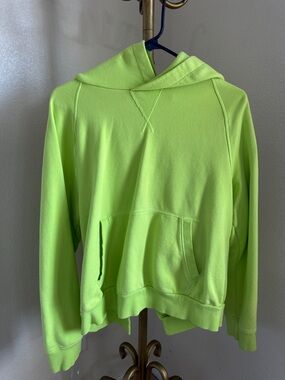 Athleta Neon Lime Green Hoodie Sweater